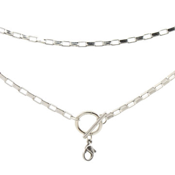 Projetos extravagantes longos de prata extravagantes da colar chain, colar conhecida feita sob encomenda barata do projeto
